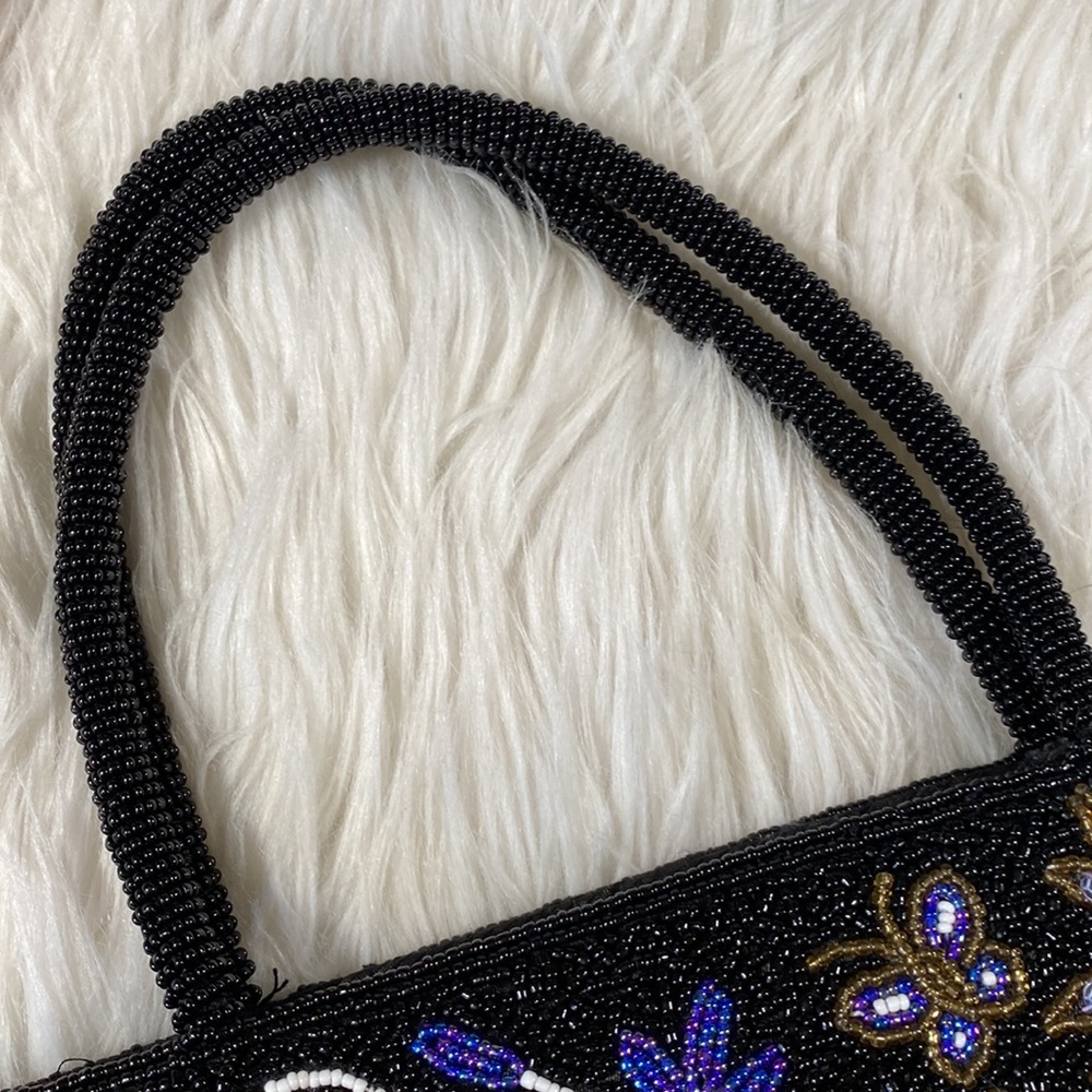 [ Vintage ] Floral Beaded Purse - Picture 9 of 15